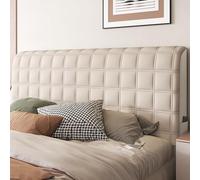 Copritestata Letto Copertura/Copri Testiere Letto Matrimoniale/Singolo/una Piazza E Mezza Imbottito Colore Tortora,Velluto Elasticizzato Morbido Tessuto Universale ( Color : Brown-2 , Size : 180cm(71i