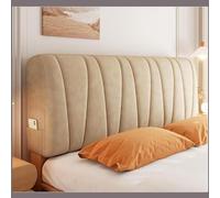 Copritestata Letto Copertura/Copri Testiere Letto Matrimoniale/Singolo/una Piazza E Mezza Imbottito Bianco,Velluto Elasticizzato Morbido Tessuto Universale ( Color : Brown , Size : 200cm(79inch) )