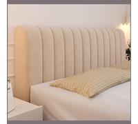 Copritestata Letto Copertura/Copri Testiere Letto Matrimoniale/Singolo/una Piazza E Mezza Imbottito Colore Tortora,Velluto Elasticizzato Morbido Tessuto Universale ( Color : Brown , Size : 180cm )