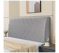 Copritestata Letto Rinfrescante For L'estate, Copritestata Elasticizzata In Seta Ghiacciata Con Tasche Laterali, Copritestata Antipolvere For L'arredamento Della Camera(Dark Gray,120x60cm/47x24in)