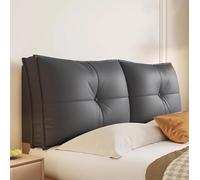 Copritestata per letto rettangolare cuscino da lettura testiera in tessuto tecnico imbottita cuscini a cuneo per lo schienale del divano letto testiera rimovibile cuscino lombare copripolvere(Straps 1