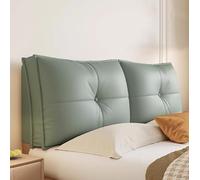 Copritestata per letto rettangolare cuscino da lettura testiera in tessuto tecnico imbottita cuscini a cuneo per lo schienale del divano letto testiera rimovibile cuscino lombare copripolvere(Straps 1