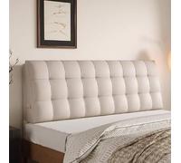 Copritestata per letto rettangolare cuscino da lettura testiera in tessuto tecnico imbottita cuscini a cuneo per lo schienale del divano letto testiera rimovibile cuscino lombare copripolvere(Paste 16