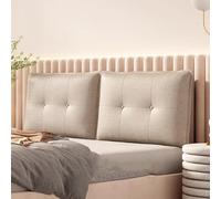 Copritestata per letto rettangolare cuscino da lettura testiera in tessuto tecnico imbottita cuscini a cuneo per lo schienale del divano letto testiera rimovibile cuscino lombare copripolvere(Straps 1