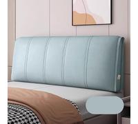 Copritestata per letto rettangolare cuscino da lettura testiera in tessuto tecnico imbottita cuscini a cuneo per lo schienale del divano letto testiera rimovibile cuscino lombare copripolvere(Straps 1