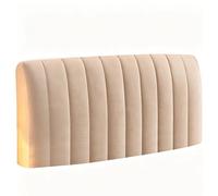 Copritestiera in Velluto, Copritestiera Imbottito Elasticizzato A Righe Verticali, Copertura Protettiva AntiGraffio E Antipolvere per Testiera del Letto,002,190cm