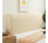 Copritestiera Letto Copertura/Copri Testata Letto Matrimoniale/Singolo Imbottito Bianco Velluto Fodera Elastica Protezione,Premium Tortora All-inclusive Lavabile ( Color : Beige , Size : 190cm/75in )