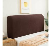 Copritestiera Letto Copertura/Copri Testata Letto Matrimoniale/Singolo Imbottito Bianco Velluto Fodera Elastica Protezione,Premium Tortora All-inclusive Lavabile ( Color : Brown , Size : 140cm/55in )