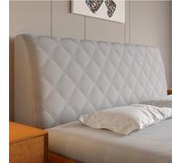 Copritestiera Letto Copertura/Copri Testata Letto Matrimoniale/Singolo Imbottito Bianco Velluto Fodera Elastica Protezione,Per Testiera Letto Decorazione Universale ( Color : Dove Grey , Size : 180cm(