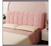 Copritestiera Letto Copertura/Copri Testata Letto Matrimoniale/Singolo Imbottito Bianco Velluto Fodera Elastica Protezione,Premium Tortora All-inclusive Lavabile ( Color : Pink , Size : 170cm(66.9inch