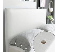 Copritestiera Letto Matrimoniale Ecopelle Copri Testata Letto Matrimoniale/Singolo Una Piazza E Mezza Elastica Universale Copertura Per Testiera Per Letto Protezione ( Color : Beige white , Size : 110