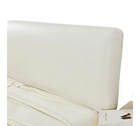 Copritestiera Letto Matrimoniale Ecopelle Tortora,Copri Testata Letto Matrimoniale/Singolo Elastica Universale Copertura Per Testiera Per Letto,Copertura Protettiva Impermeabile ( Color : Beige white