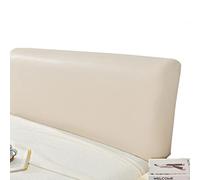 Copritestiera Letto Matrimoniale Ecopelle Tortora,Copri Testata Letto Matrimoniale/Singolo Elastica Universale Copertura Per Testiera Per Letto,Copertura Protettiva Impermeabile ( Color : Cream colour