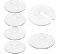 Copritubi Flangia bianca for WC con decorazione for copritubo in plastica da 100 pezzi(30mm)