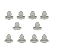 Copritubo in gomma, foro for tappo, 10 tappi for fori di bloccaggio rotondi in nera for da 2,5-3 mm, for for tubi metallici, inserti for terminali for mobili(Grey)