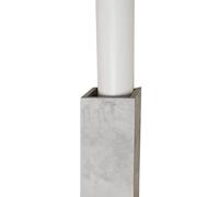 Copritubo per Bagno a Forma di U, Copritubo in PVC Esterno per Tubi di Aria Condizionata Copertura per Tubazioni da Cucina Copertura per Sfiato a Parete(LWD 50×11×11Cm/19.7×4.3×4.3In)