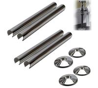 Copritubo Termosifone Rosette, 8 Pezzi Copri Termosifone Coperture e Collari per Tubi Del Radiatore, Morsetti per Manicotto Foro 16 mm Diametro Tubi di Riscaldamento (Colore cromatura)