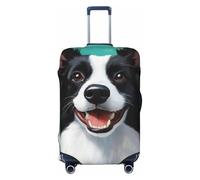 Coprivaligia Border Collie, coprivaligia elastico lavabile antigraffio per valigie da 18 a 32 pollici L (25-28")