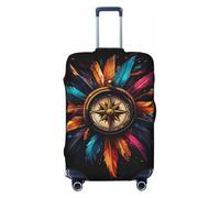 Coprivaligia con piume colorate dei nativi americani, coprivaligia da viaggio