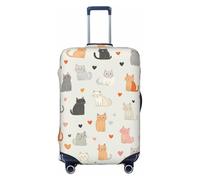 Coprivaligia con simpatici gatti dei cartoni animati, coprivaligia da viaggio