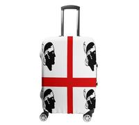 Coprivaligia Con Stampa Bandiera Sarda | Protezione Per Bagagli | Protezione Elastica Lavabile Per Trolley Da Viaggio - Protezione Per Valigia Decorazione L