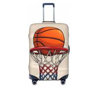 Coprivaligia con stampa di tiri di basket, adatti per valigie da 18 a 32 pollici - Piccola