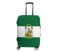 Coprivaligia Coprivaligia Da Viaggio Con Divertenti Stampe Della Bandiera Dell'Andalusia Coprivaligia Elastico Lavabile Adatto Per Bagagli Da 18 A 32 Pollici Taglia M