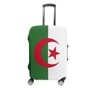 Coprivaligia Da Viaggio Borsa Protettiva Per Adatta Bagagli Da 18-32 Pollici Divertente Bandiera Dell'Algeria Stampata Coprivaligia Altamente Elastico Custodia Protettiva Per Trolley Da Viaggio L