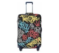 Coprivaligia da viaggio, borsa protettiva per valigia, graffiti di street art, stampa bifacciale, adatta a bagagli da 18-32 pollici, coprivaligia per bambini e adulti, piccola