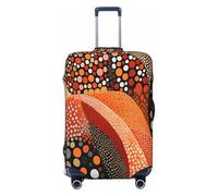 Coprivaligia da viaggio con motivo a onda astratta e motivo a punti colorati