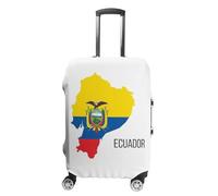 Coprivaligia Da Viaggio Elastico Protezione Per Trolley Da Viaggio Lavabile E Riutilizzabile Coprivaligia Da 18-32 Pollici Con Stampa Della Bandiera Dell'Ecuador M