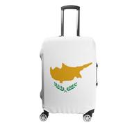 Coprivaligia Da Viaggio Elastico Protezione Per Trolley Da Viaggio Lavabile E Riutilizzabile Coprivaligia Da 18-32 Pollici Con Stampa Della Bandiera Della Repubblica Di Cipro M
