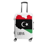 Coprivaligia Da Viaggio Elastico Protezione Per Trolley Da Viaggio Lavabile E Riutilizzabile Coprivaligia Da 18-32 Pollici Con Stampa Della Bandiera Della Libia S