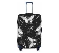 Coprivaligia da viaggio in spandex, protezione per valigia, bellissime farfalle stampate su entrambi i lati, adatta a bagagli da 18 a 32 pollici, custodia per valigia per bambini e adulti, media