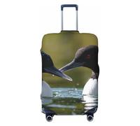 Coprivaligia da viaggio Two Loon Birds per valigia, protezione elastica per valigia, antigraffio, in spandex, adatta a bagagli di grandi dimensioni