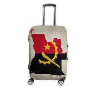 Coprivaligia Divertente Coprivaligia Da Viaggio Con Stampa Della Bandiera Dell'Angola Elastico Lavabile Adatto Per Bagagli Da 18 A 32 Pollici Taglia M