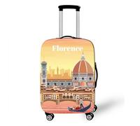 Coprivaligia Elastica 3D Città Architettura Stampa Custodia Protettiva Per Bagagliaio Per Bagagli Protezione Da Viaggio Elastico Anti-Scratch Bambini Adulti Luggage Cover (Color 8,M(22-25inch))