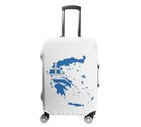 Coprivaligia Elastico Coprivaligia Per Valigie Da 18-32 Pollici Custodia Protettiva Per Trolley Da Viaggio Con Stampa Della Bandiera Della Grecia Riutilizzabile Per Protezione Dei Bagagli M