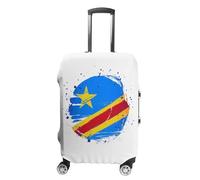 Coprivaligia Elastico Da Viaggio Per Valigie Da 18-32 Pollici Con Stampa Della Bandiera Del Congo Lavabile Protezione Per Trolley Da Viaggio Xl