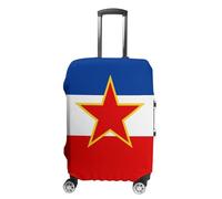 Coprivaligia Elastico Da Viaggio Per Valigie Da 18-32 Pollici Coprivaligia Con Stampa Della Bandiera Della Jugoslavia Coprivaligia Da Viaggio Lavabile Protezione M