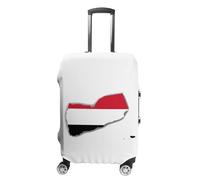 Coprivaligia Elastico Da Viaggio Per Valigie Da 18-32 Pollici Coprivaligia Con Stampa Della Bandiera Dello Yemen Coprivaligia Da Viaggio Lavabile Xl