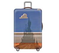 Coprivaligia Elastico,Lavabile Copertura Per Bagagli Città Edificio 3D Trolley Custodia Protettiva Per Adulti,Bambino,Teen,Viaggi,Business,Antipolvere Luggage Cover (Color 5,XL(29-32inch))