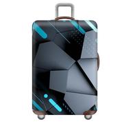 Coprivaligia Grande,Cielo Stellato,Linee,Personalizada Copri Valigia,Personalizzato Viaje Luggage Cover,Lavabile,Elastico, Antigraffio,Per Coprivaligia Da 18-32 Pollici (Cyberpunk,S(18-21inch))