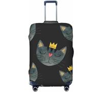 Coprivaligia lavabile con i volti del gatto - Protettore per valigia alla moda adatto a bagagli da 18-32 pollici