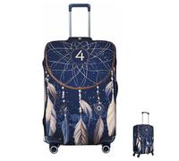 Coprivaligia lavabile elastico bianco acchiappasogni coprivaligia da viaggio alla moda antigraffio protezione per valigia decorativa adatta a bagagli da 18-32 pollici extra large