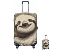 Coprivaligia lavabile elastico Bradipo il mio spirito animale Coprivaligia da viaggio alla moda Antigraffio Protezione per valigia Decoraitve Adatto a bagagli da 18-32 pollici Medio