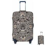 Coprivaligia lavabile elastico calendario Maya fine del mondo coprivaligia da viaggio alla moda antigraffio protezione per valigia decorativa adatta a bagagli da 18-32 pollici X-Large