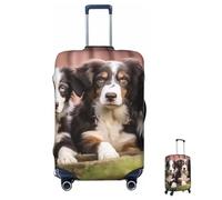 Coprivaligia lavabile elastico carino cani cuccioli fattoria coprivaligia da viaggio moda antigraffio protezione valigia decorativa adatta a bagagli da 18-32 pollici di piccole dimensioni