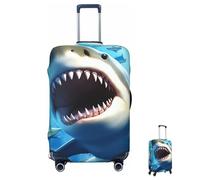 Coprivaligia lavabile elastico Hungry Sharks Coprivaligia da viaggio alla moda Antigraffio Protezione per valigia Decoraitve Adatto a bagagli da 18-32 pollici Piccoli