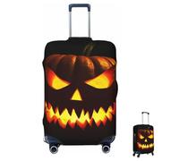 Coprivaligia lavabile elastico spaventoso smorfia zucca coprivaligia da viaggio alla moda antigraffio protezione valigia decorativa adatta a bagagli piccoli da 18-32 pollici